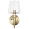 Nuvo Brookside 1-Light Sconce Vintage Brass Clear Glass 60/7881 - alternate 3